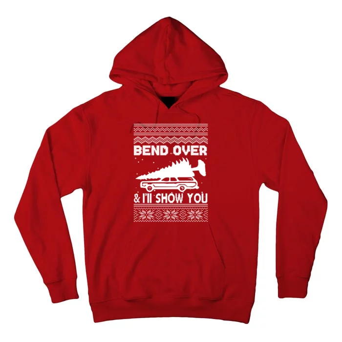 Todd Margo Couples Ugly Christmas Vacation I'll Show You Tall Hoodie