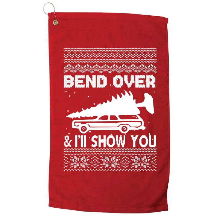 Todd Margo Couples Ugly Christmas Vacation I'll Show You Platinum Collection Golf Towel