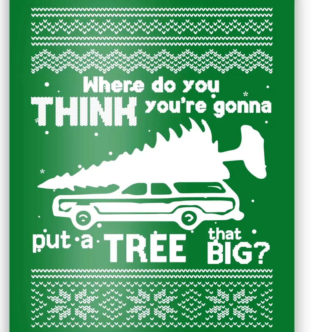 Todd Margo Couples Ugly Christmas Vacation Tree Poster