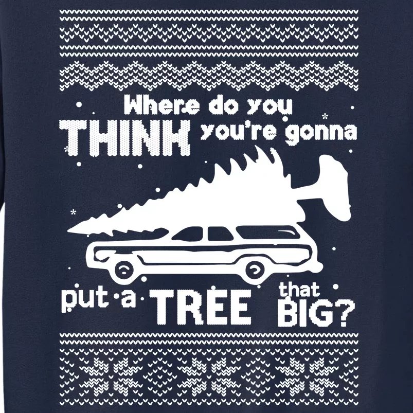 Todd Margo Couples Ugly Christmas Vacation Tree Tall Sweatshirt