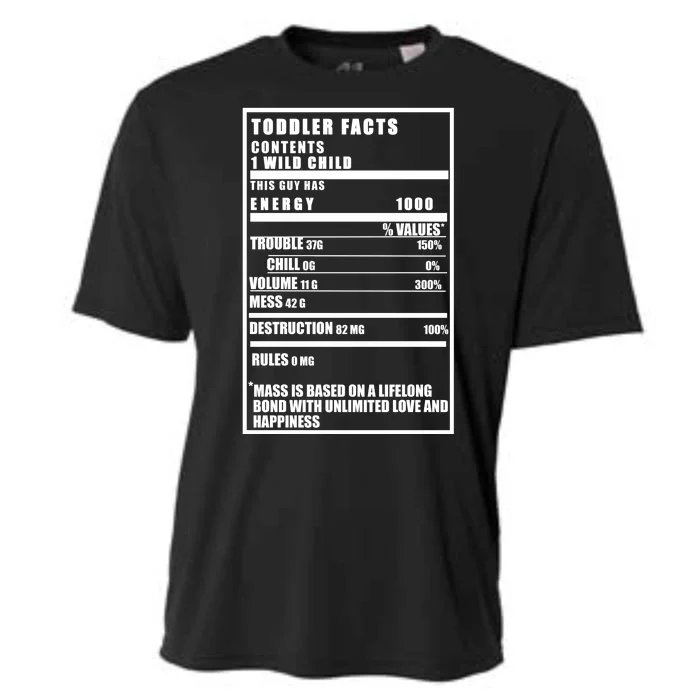 Toddler Nutrients Facts Cooling Performance Crew T-Shirt