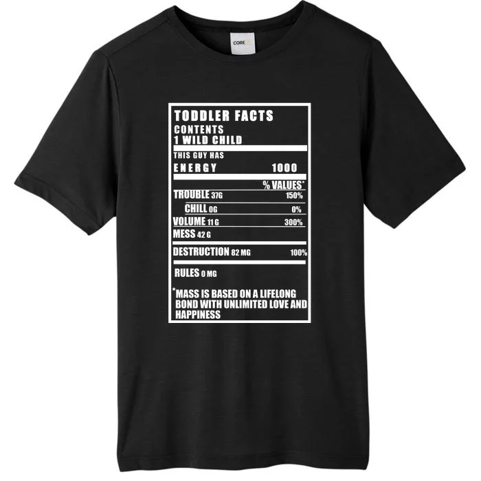 Toddler Nutrients Facts ChromaSoft Performance T-Shirt