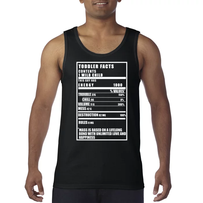 Toddler Nutrients Facts Tank Top