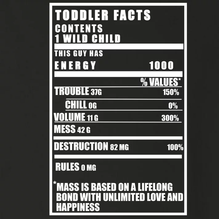 Toddler Nutrients Facts Toddler Long Sleeve Shirt