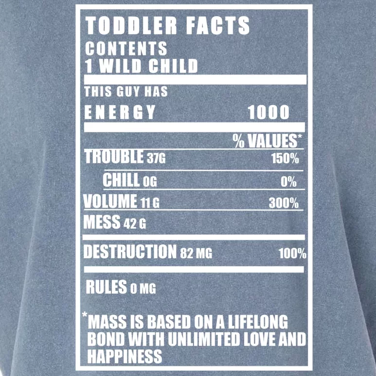 Toddler Nutrients Facts Garment-Dyed Women's Muscle Tee