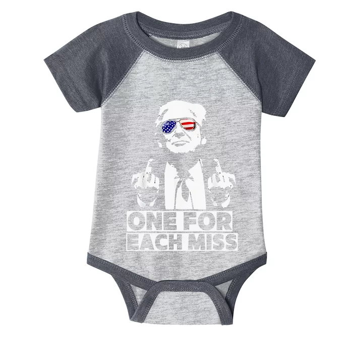 Trump One For Each Miss Patriotic Infant Baby Jersey Bodysuit