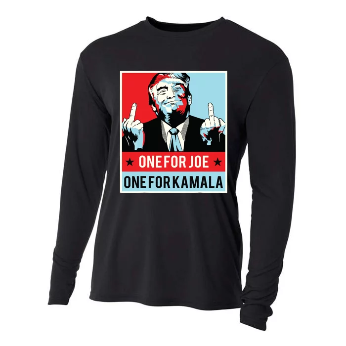 Trump One For Joe One For Kamala Cooling Performance Long Sleeve Crew