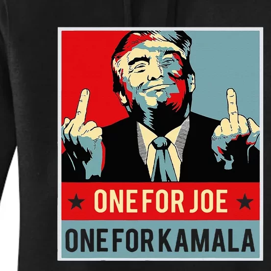 Trump One For Joe One For Kamala Women's Pullover Hoodie