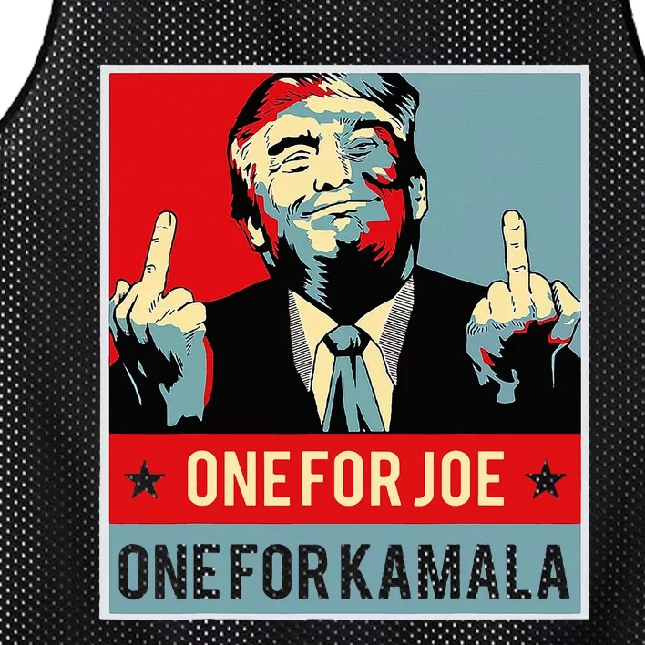 Trump One For Joe One For Kamala Mesh Reversible Basketball Jersey Tank