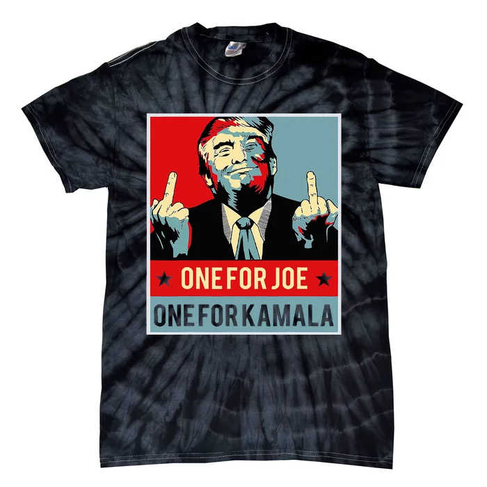 Trump One For Joe One For Kamala Tie-Dye T-Shirt