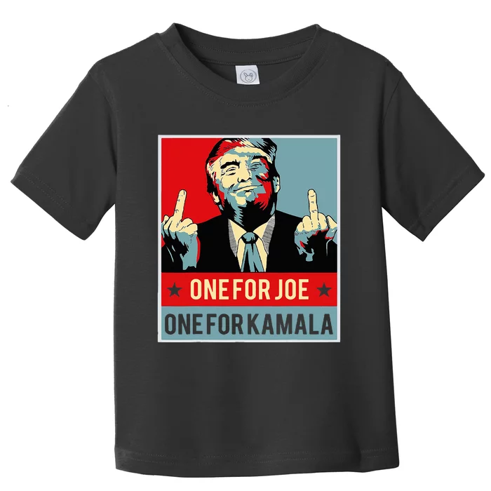 Trump One For Joe One For Kamala Toddler T-Shirt