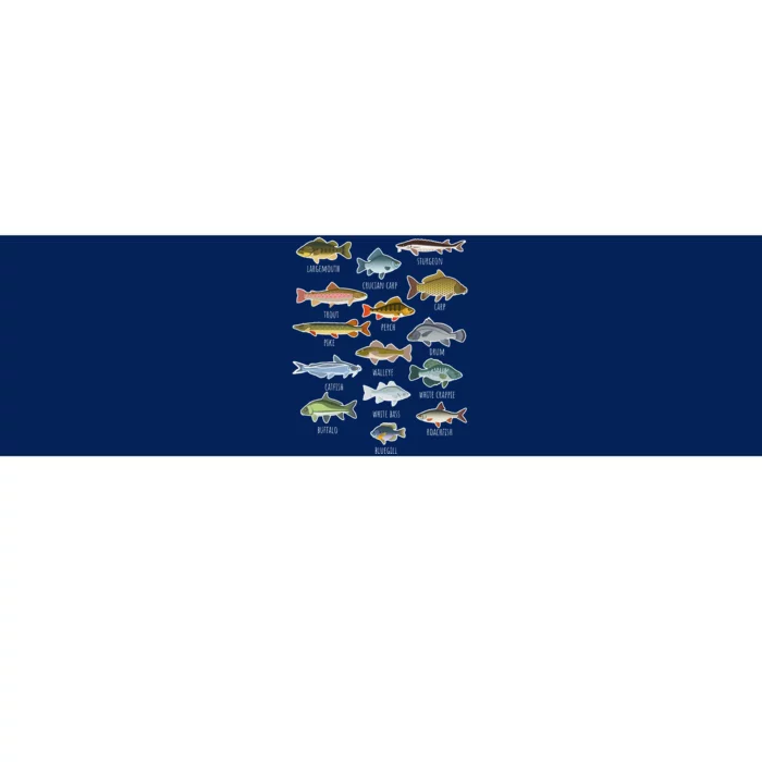 Types Of Freshwater Fish Species Fishing Bumper Sticker