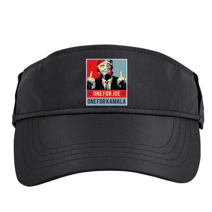 Trump One For Joe One For Kamala Adult Drive Performance Visor