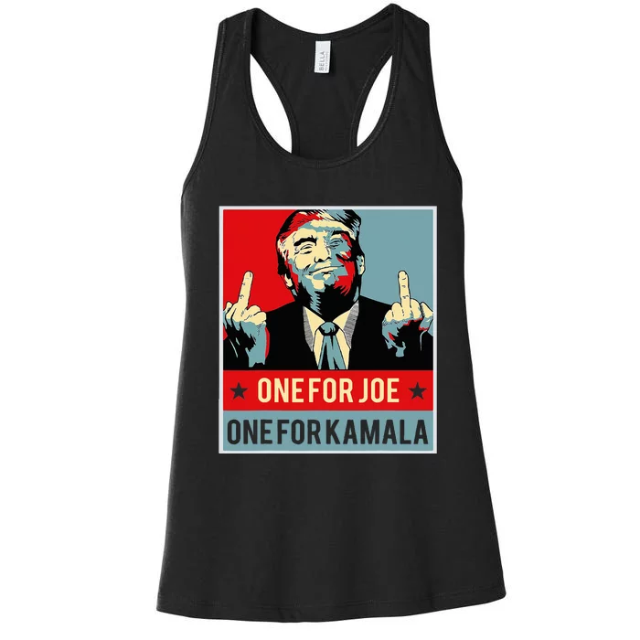 Trump One For Joe One For Kamala Women's Racerback Tank