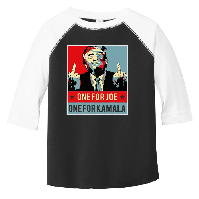 Trump One For Joe One For Kamala Toddler Fine Jersey T-Shirt