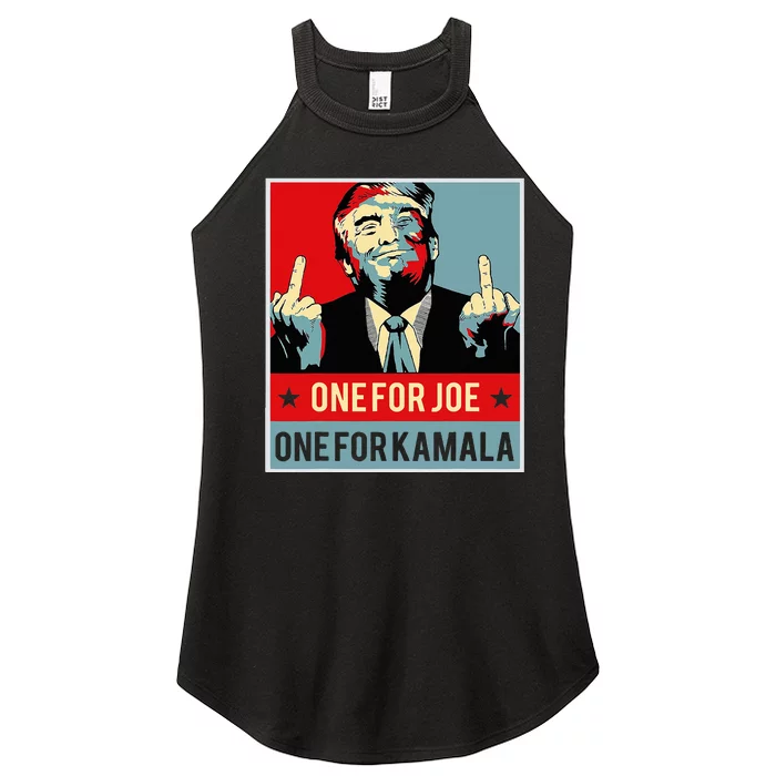 Trump One For Joe One For Kamala Women’s Perfect Tri Rocker Tank