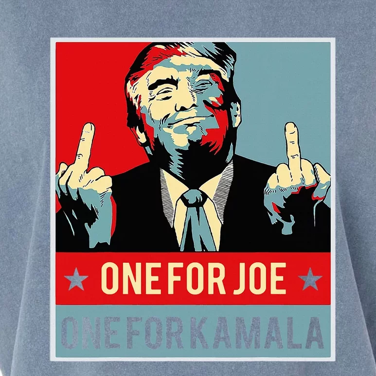 Trump One For Joe One For Kamala Garment-Dyed Women's Muscle Tee