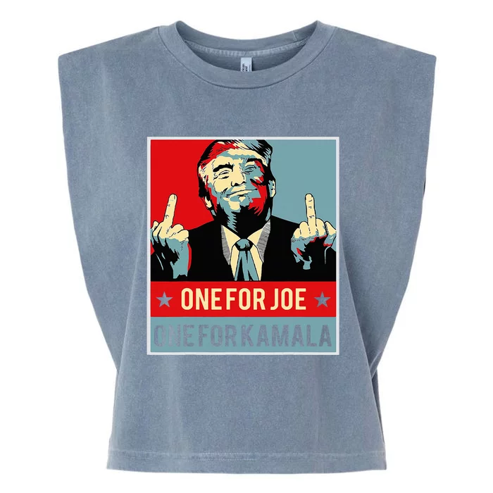 Trump One For Joe One For Kamala Garment-Dyed Women's Muscle Tee