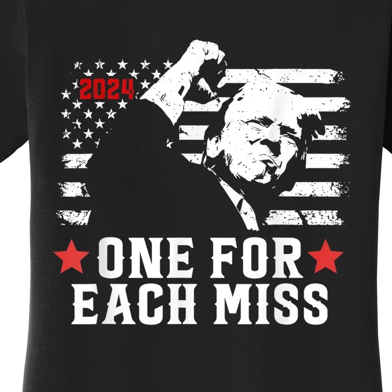 Trump One For Each Miss Trump Vote 2024 America Usa Women's T-Shirt