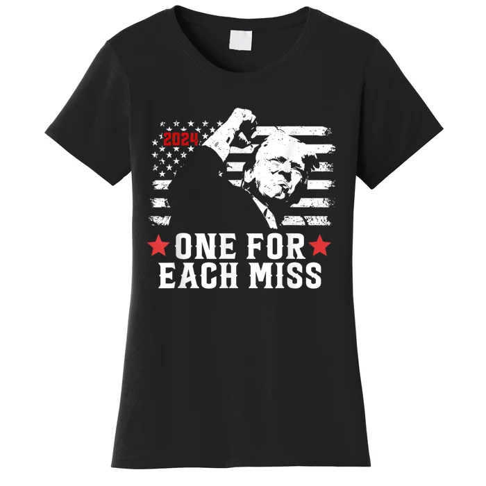 Trump One For Each Miss Trump Vote 2024 America Usa Women's T-Shirt