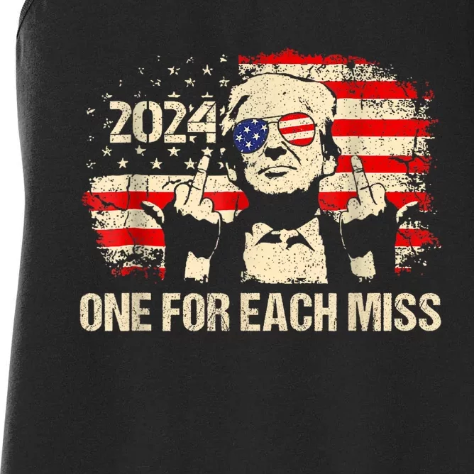 Trump One For Each Miss Trump Vote Trump 2024 America Women's Racerback Tank