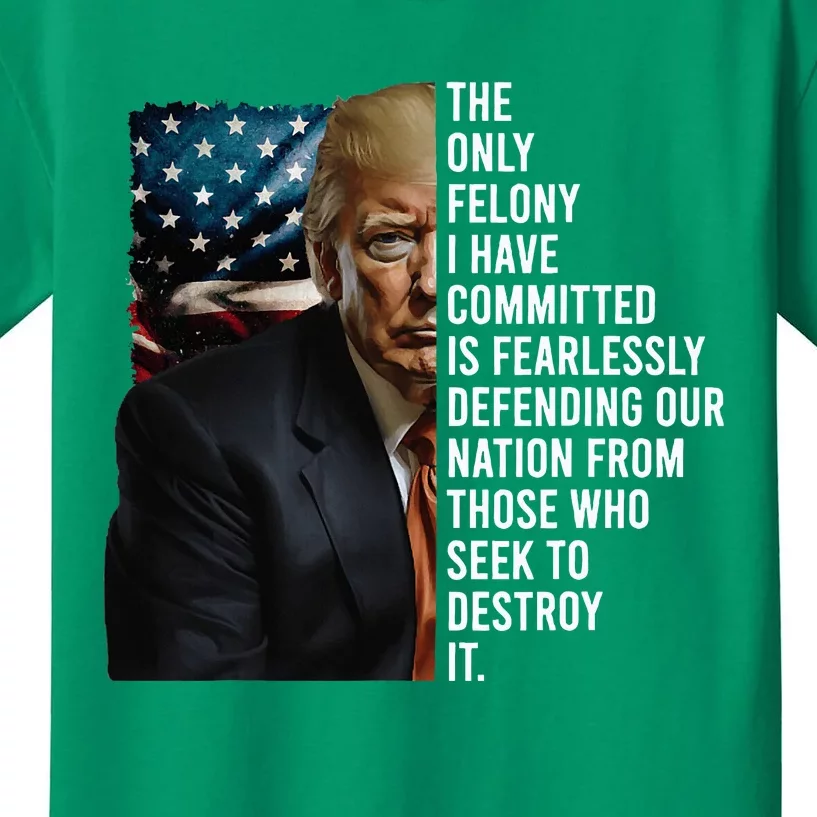 The Only Felony I Have Committed Trump Republican Kids T-Shirt