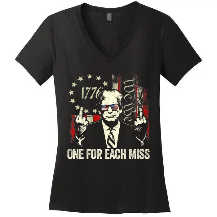 Trump One For Each Miss Women's V-Neck T-Shirt