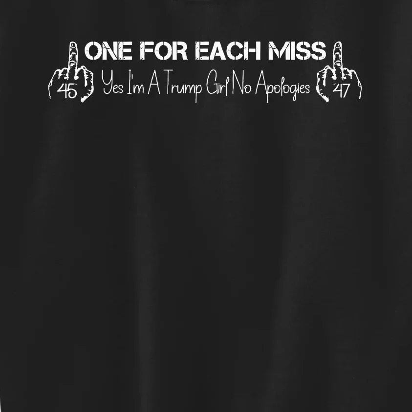 Trump One For Each Miss Kids Sweatshirt