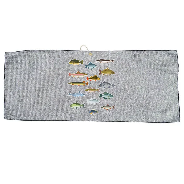 Types Of Freshwater Fish Species Fishing Large Microfiber Waffle Golf Towel