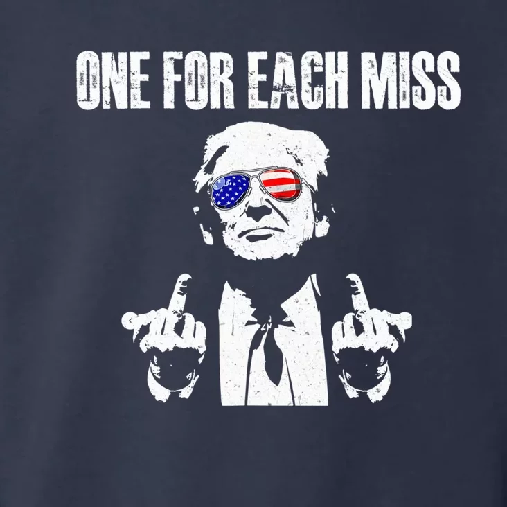 Trump One For Each Miss Funny Trump Meme With America Glasses Toddler Hoodie