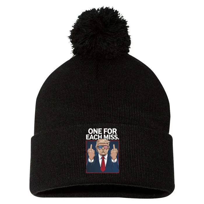 Trump One For Each Miss Funny Political Pom Pom 12in Knit Beanie