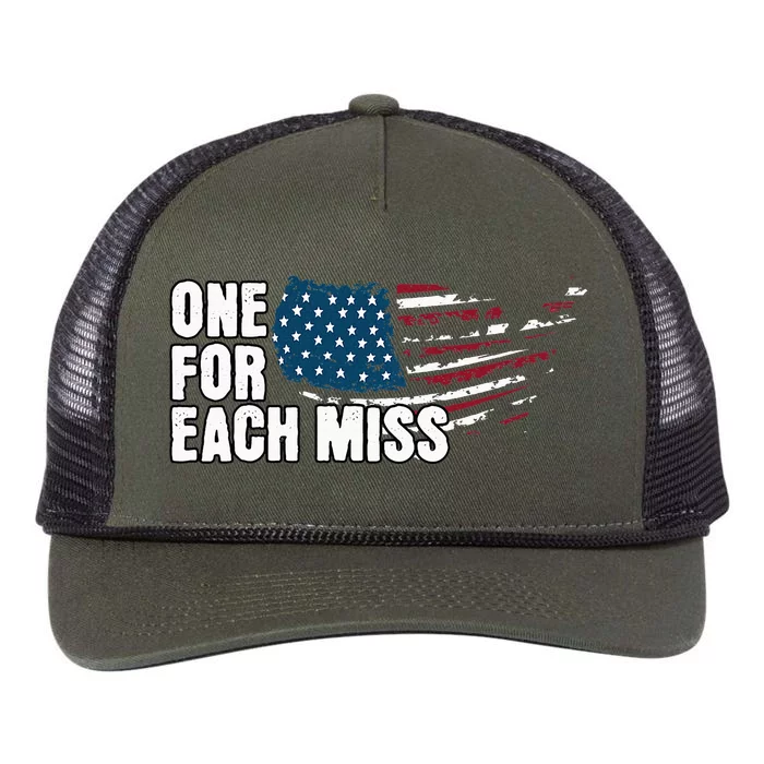 Trump One For Each Miss Political 2024 Retro Rope Trucker Hat Cap