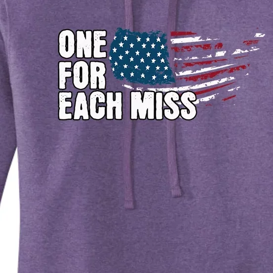 Trump One For Each Miss Political 2024 Women's Pullover Hoodie