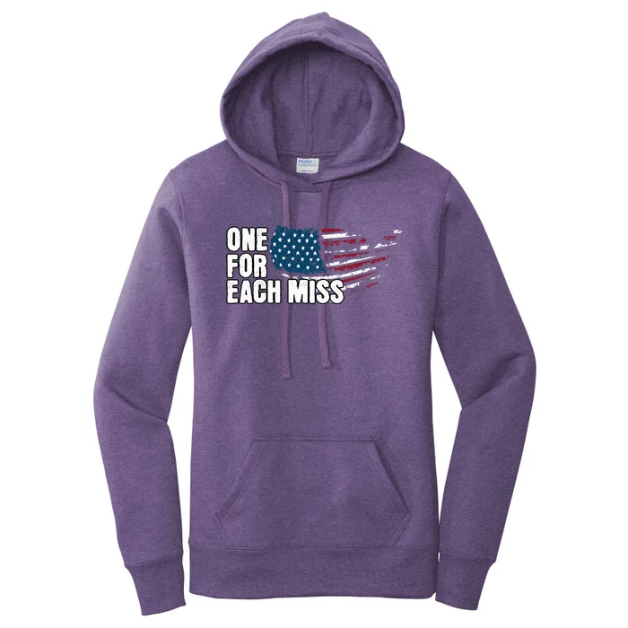 Trump One For Each Miss Political 2024 Women's Pullover Hoodie