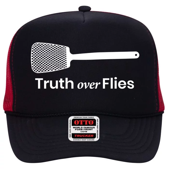 Truth Over Flies Gift High Crown Mesh Trucker Hat