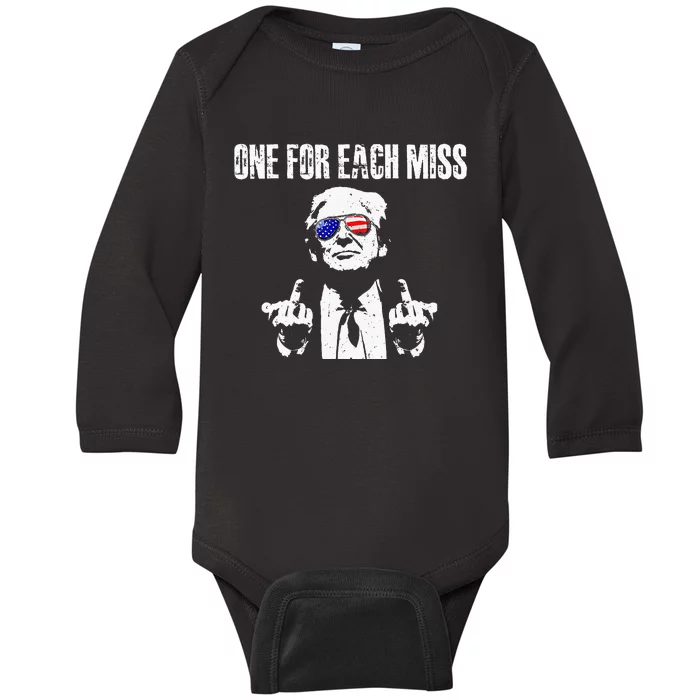 Trump One For Each Miss Baby Long Sleeve Bodysuit