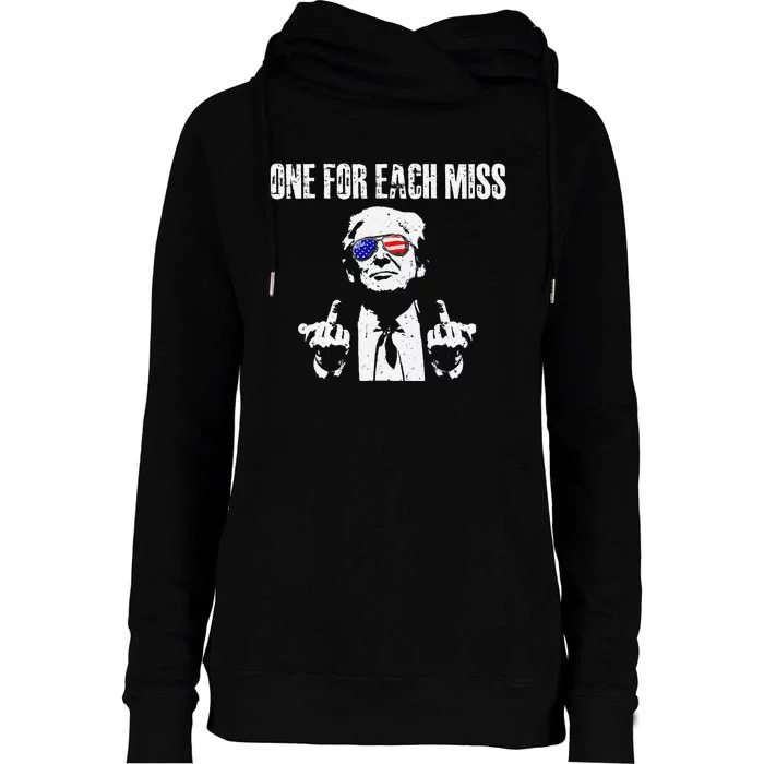 Trump One For Each Miss Gift Womens Funnel Neck Pullover Hood