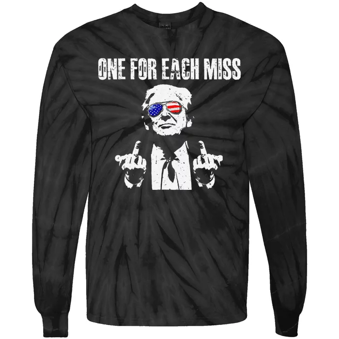 Trump One For Each Miss Gift Tie-Dye Long Sleeve Shirt