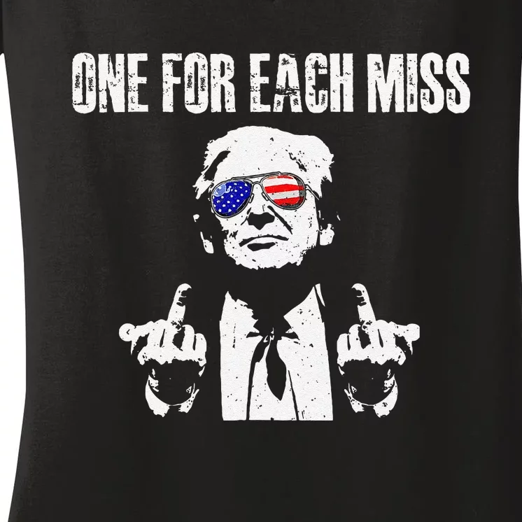 Trump One For Each Miss Gift Women's V-Neck T-Shirt