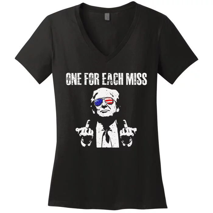 Trump One For Each Miss Gift Women's V-Neck T-Shirt