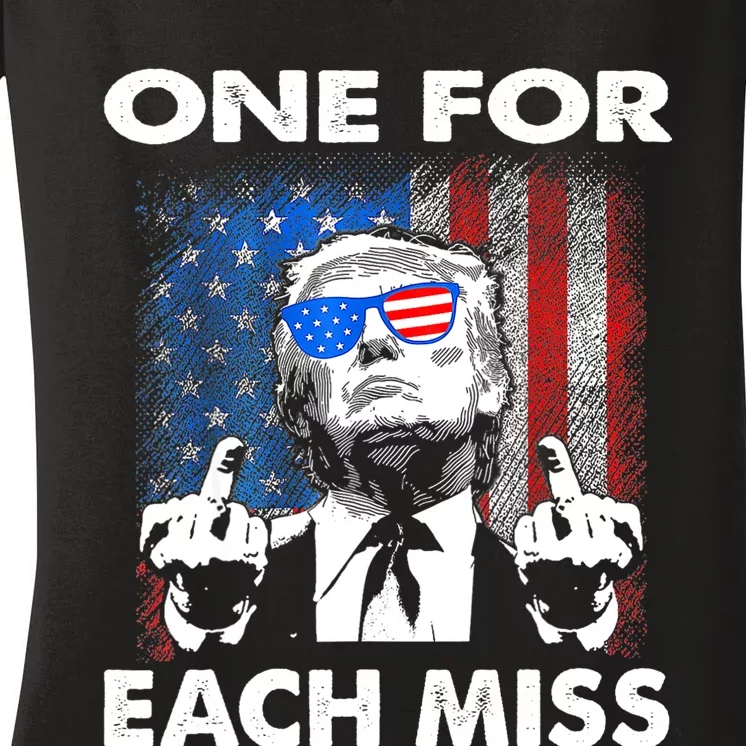 Trump One For Each Miss Women's V-Neck T-Shirt