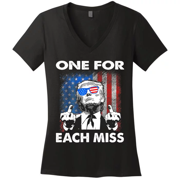 Trump One For Each Miss Women's V-Neck T-Shirt