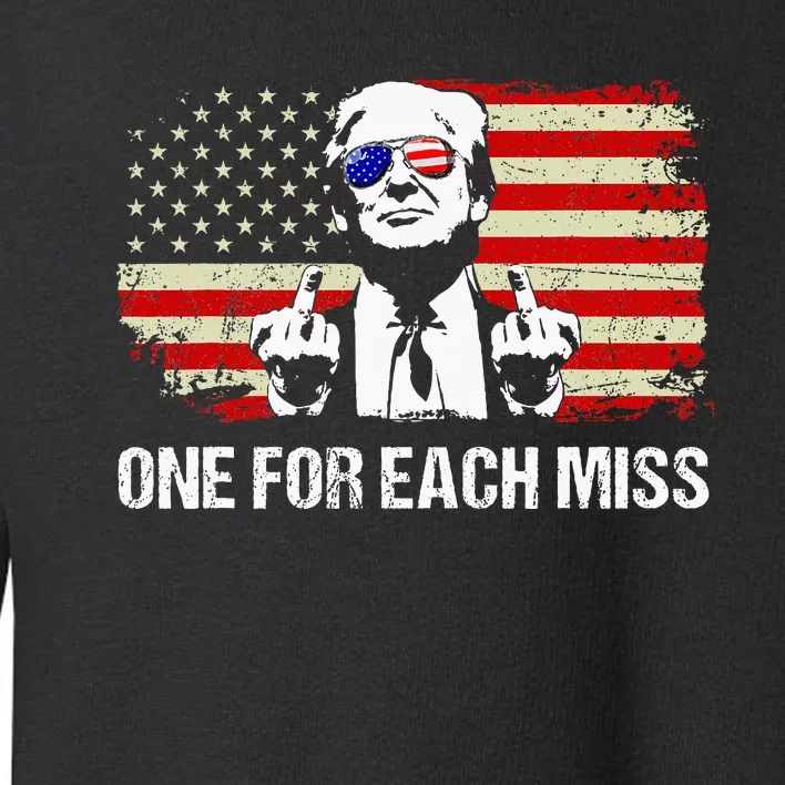 Trump One For Each Miss Trump Vote Trump 2024 America Toddler Sweatshirt