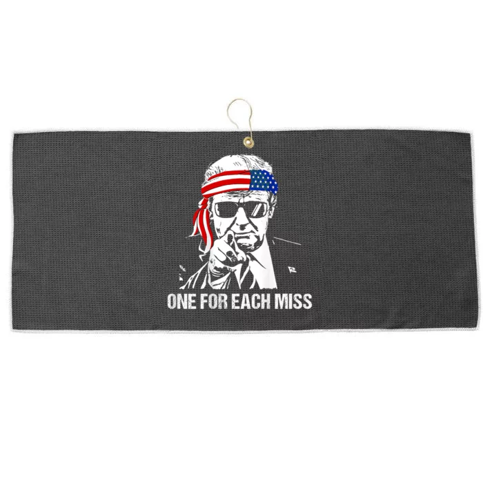 Trump One For Each Miss Trump Vote Trump 2024 Large Microfiber Waffle Golf Towel