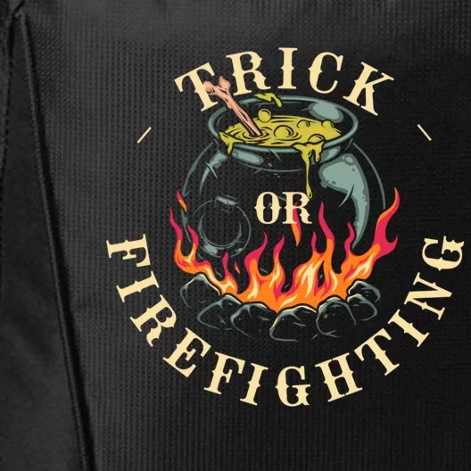 Trick Or Firefighting Halloween Firefighter Scary Fire Gift City Backpack