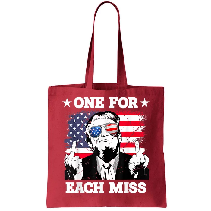 Trump One For Each Miss Trump Vote 2024 America Usa Tote Bag