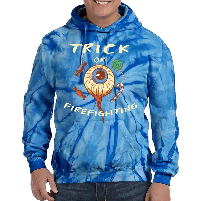 Trick Or Firefighting Halloween Firefighter Scary Fire Meaningful Gift Tie Dye Hoodie