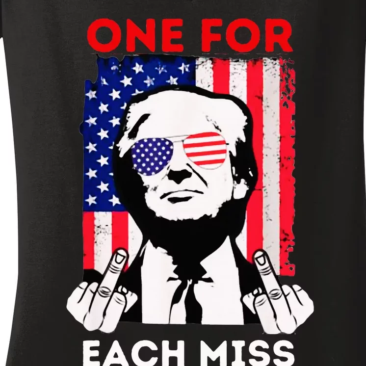 Trump One For Each Miss Women's V-Neck T-Shirt