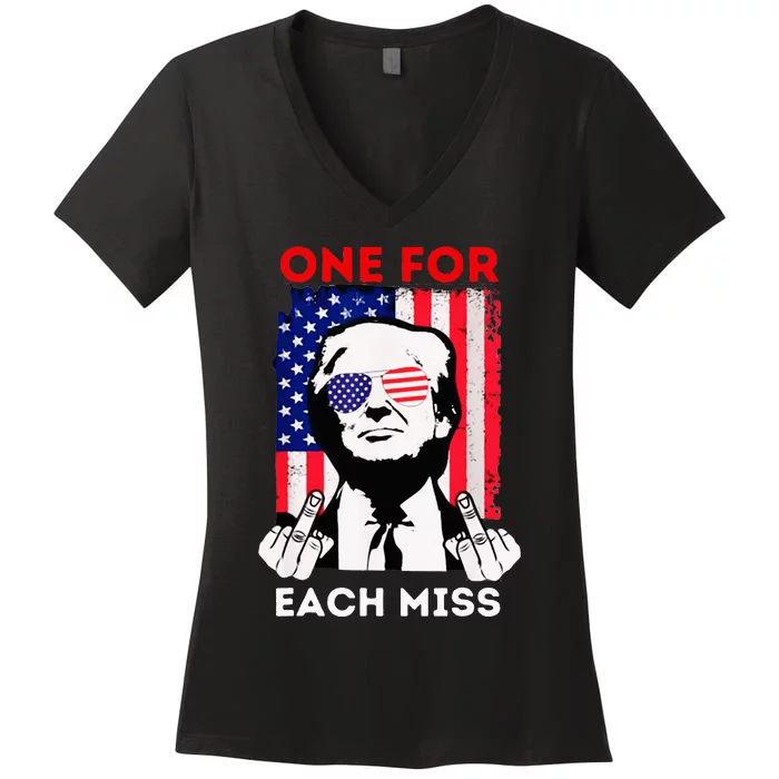 Trump One For Each Miss Women's V-Neck T-Shirt