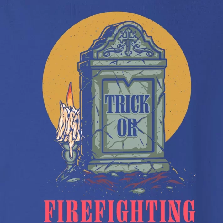 Trick Or Firefighting Halloween Firefighter Scary Fire Gift Toddler Long Sleeve Shirt